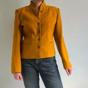 Vintage 70's mustard wool blazer